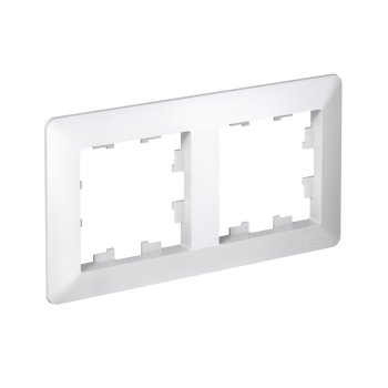 Рамка AtlasDesign Air 2-ая белый/дымчатый белый (10)