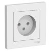 Розетка Atlas 1-ая без заземления в сборе белый (15)