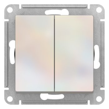 Механизм выключателя AtlasDesign 2кл перекрестный жемчуг (5)