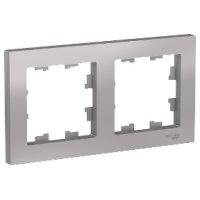 Рамка Atlas 2-ая алюминий (10)