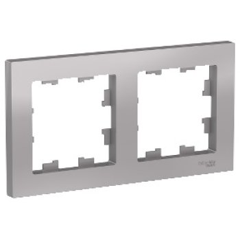 Рамка Atlas 2-ая алюминий (10)