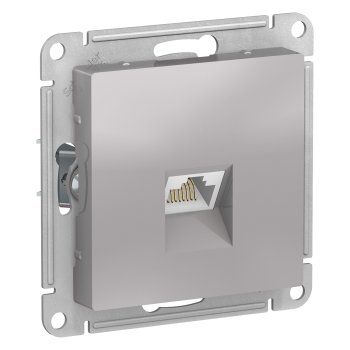 Механизм розетки Atlas RJ45 алюминий (10)