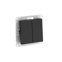 Механизм выключателя AtlasDesign 2кл быстрозажимные клеммы карбон (20/160)