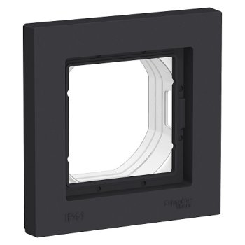 Рамка AtlasDesign 1-ая для IP44 карбон (10)