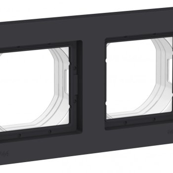 Рамка Atlas 2-ая для IP44 карбон (5)