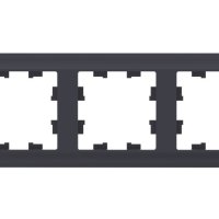 Рамка Atlas Antique 3-ая карбон (1)