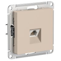 Механизм розетки Atlas RJ45 песочный (5)