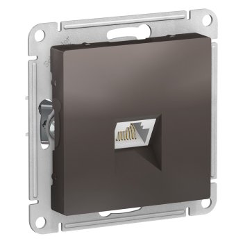 Механизм розетки Atlas RJ45 мокко (1/10)
