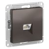 Механизм розетки Atlas RJ45 мокко (10)