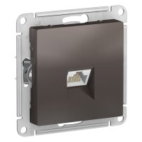 Механизм розетки Atlas RJ45 мокко (10)
