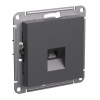 Механизм розетки Atlas RJ45 1-ая базальт (5)