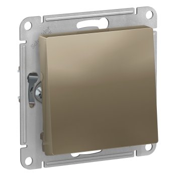 Механизм выключателя Atlas 1кл проходной шампань (10)