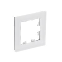 Рамка Atlas Nature 1-ая натуральное стекло белый (1/15)