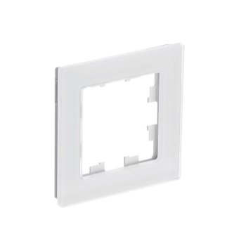 Рамка Atlas Nature 1-ая натуральное стекло белый (1/15)