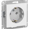 Механизм розетки AtlasDesign 1-ая с заземлением лотос (5)