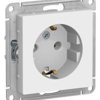 Механизм розетки AtlasDesign 1-ая с заземлением лотос (5)