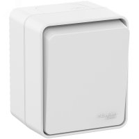 Выключатель Atlas Profi54 1кл IP54 белый (12)