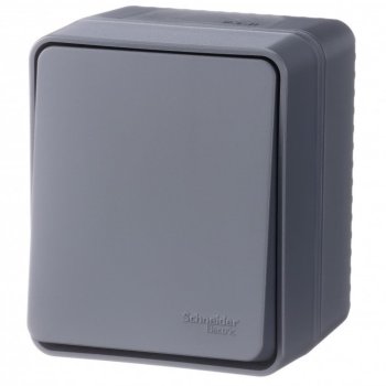 Выключатель Atlas Profi54 1кл проходной IP54 антрацит (12)