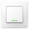 Выключатель Blanca 1-СП  6А подсветка белый (10)