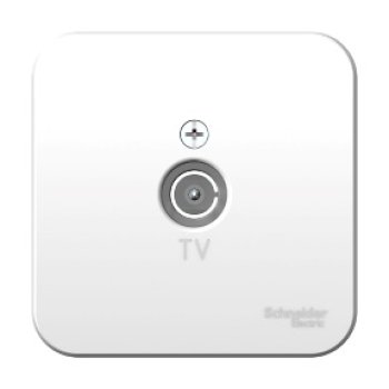 Розетка Blanca телевизионная ОП монтажная пластина белый (18)