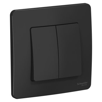 Выключатель Blanca 2-СП 10А антрацит (10)