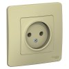 Розетка Blanca 1-СП без заземления бежевый (10/20)