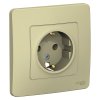 Розетка Blanca 1-СП с заземлением бежевый (10/20)