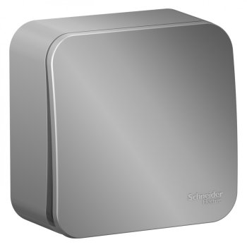 Выключатель Blanca 1-ОП 10А изолирующая пластина алюминий (15)