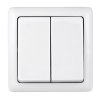 Выключатель Хит 2-ОП белый (168)