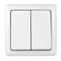 Выключатель Хит 2-ОП белый (168)