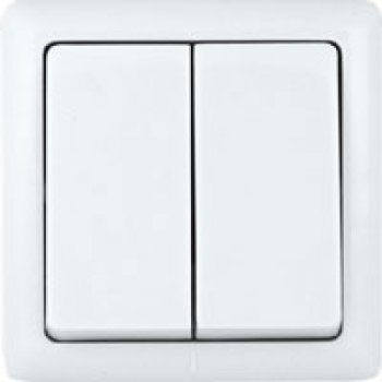 Выключатель Хит 2-СП белый (96)