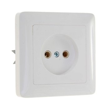 Розетка Хит 1-СП белый (114)