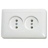 Розетка Хит 2-СП белый (80)