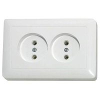 Розетка Хит 2-СП белый (80)