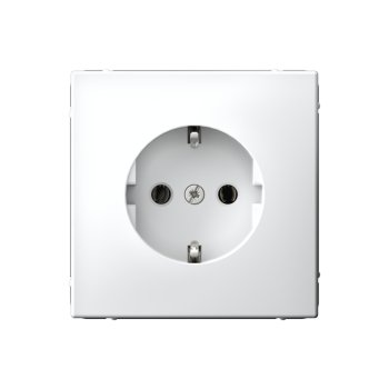Механизм розетки ArtGallery 1-ая с заземлением быстрозажимной белый (10)