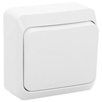 Выключатель Этюд 1-ОП белый (25)