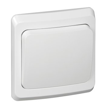 Выключатель Этюд 1-СП проходной белый (20)