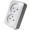 Розетка Этюд 2-ОП без заземления белый (16)