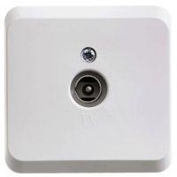Розетка Этюд ТВ 1-0П белый (25)