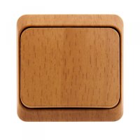 Выключатель Этюд 1-ОП проходной бук (25)