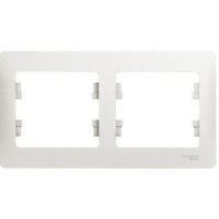 Рамка Glossa 2-ая горизонтальная белый (30/180)