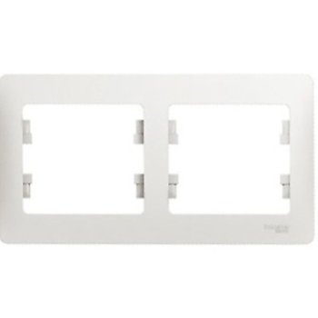 Рамка Glossa 2-ая горизонтальная белый (30/180)