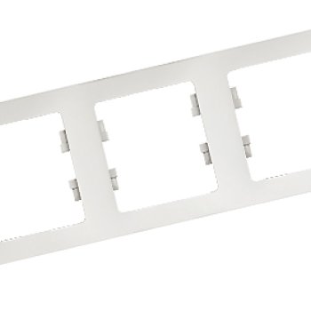 Рамка Glossa 3-ая горизонтальная белый (15)