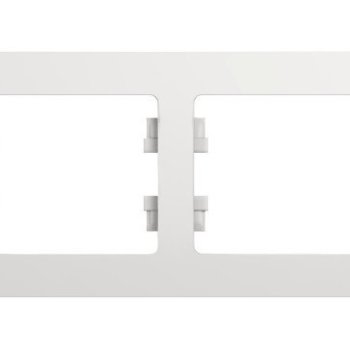 Рамка Glossa 4-ая горизонтальная белый (15)