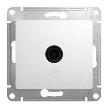 Механизм розетки Glossa телевизионная оконечная белый (10)