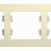 Рамка Glossa 3-ая горизонтальная бежевый (15)
