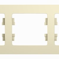 Рамка Glossa 3-ая горизонтальная бежевый (15)