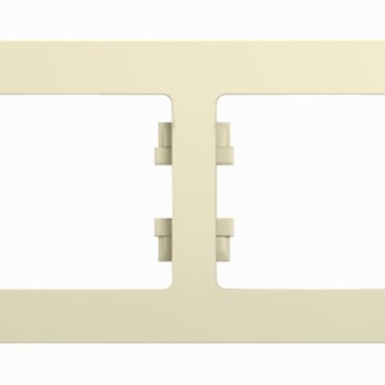 Рамка Glossa 4-ая горизонтальная бежевый (15)