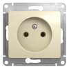 Механизм розетки Glossa 1-ая без заземления бежевый (20)
