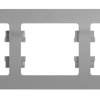 Рамка Glossa 3-ая горизонтальная алюминий (5)